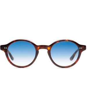 Peter & May Walk Miaouuu Sun Tortoise Oval-Frame Sunglasses - Blue