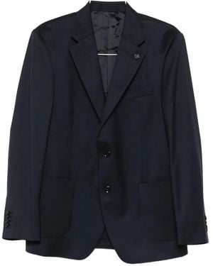 Lardini Blazer Met Enkele Rij Knopen - Blauw