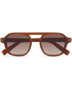 ZEGNA Occhiali Da Sole Aurora Ii Con Montatura Stile Pilota - Marrone