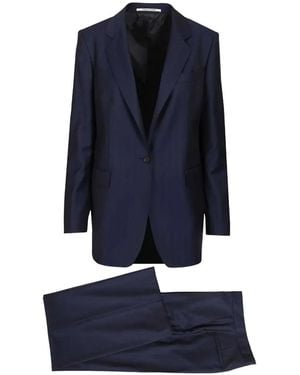 Tagliatore Pinstripe Tailored Jacket - Blue