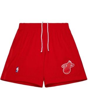 Mitchell & Ness Miami Heat 2012 Shorts - Red