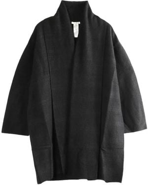 The Row Wide-Sleeve Coat - Black