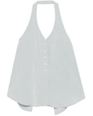 ELEH V-Neck Blouse - White