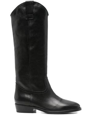 CURIOSITÉ 30Mm Leather Knee-High Boots - Black