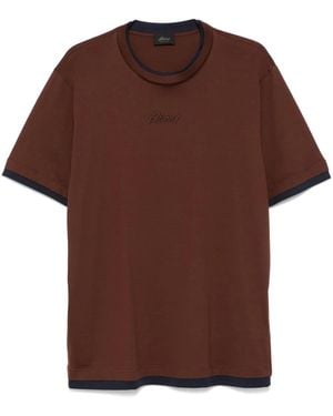 Brioni ロゴ Tシャツ - ブラウン