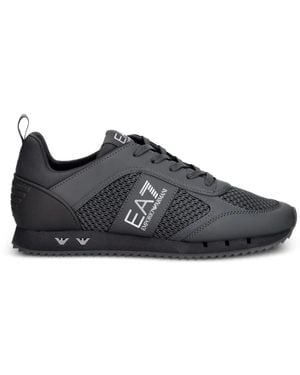 EA7 Sneakers Con Stampa - Nero