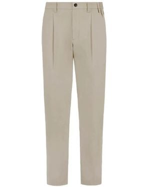 People Of Shibuya Kobra Pm931 Pleated Technical-Stretch Trousers - Natural