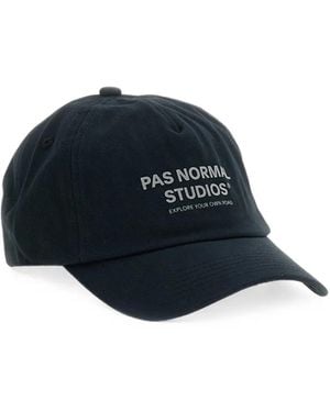Pas Normal Studios Off-Race Logo-Print Cotton Baseball Cap - Blue