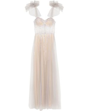 Cristallini Elsa Gown - White