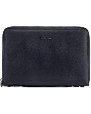 Kiton Zip-Around Wallet - Blue