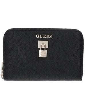 Guess Yesba Padlock-Detail Wallet - Black