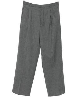 Amaranto Pressed-Crease Trousers - Grey