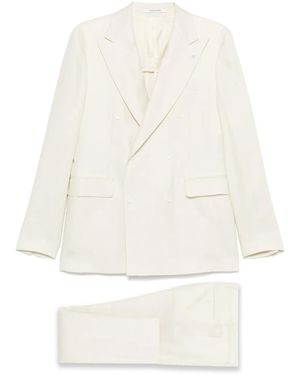 Tagliatore Double-Breasted Suit - White