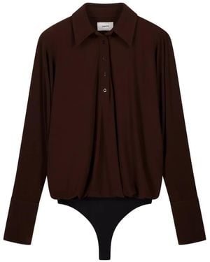 Coperni Body Drapeado - Marrón