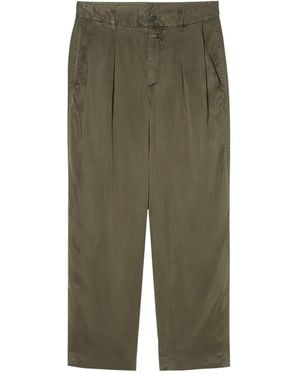 Closed Pantalon Ruthy À Design Plissé - Vert