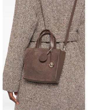 Furla Mini Leather Tote Bag - Brown