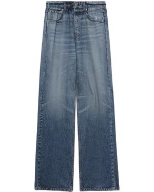 Rag & Bone Vaqueros Anchos Logan De Talle Medio - Azul