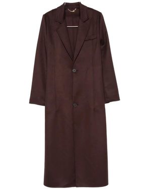 Victoria Beckham Tailored Single-Breasted Coat - Purple