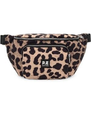 P.E Nation Leopard-Print Belt Bag - Natural