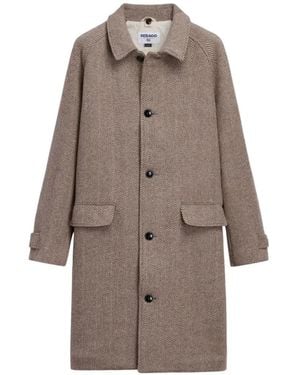 Sebago Bingham Herringbone-Weave Coat - Natural