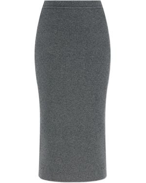 Tom Ford Cashmere And Cotton Midi Skirt - Grey