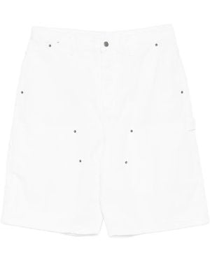 Ksubi Metal-Detail Cotton Shorts - White