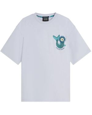 Scotch & Soda Artwork Graphic-Print T-Shirt - Blue