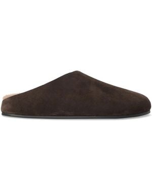 The Row Hudson Slip-On Mules - Brown