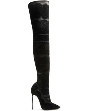Casadei 120Mm Lingerie Boots - Black