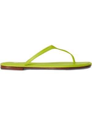 Polo Ralph Lauren Pony Sheep Leather Thong Flip-Flops - Green