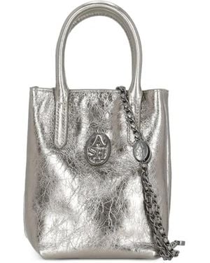 Ash Reggae Logo-Detail Tote Bag - White