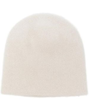 Liska Cashmere Beanie Hat - White