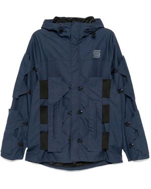 OLLY SHINDER Crocodile Shell Jacket - Blue