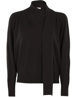 Zanone Neck-Tie Jumper - Black