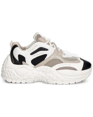 ARMANI EXCHANGE Logo-Detail Paneled Sneakers - White