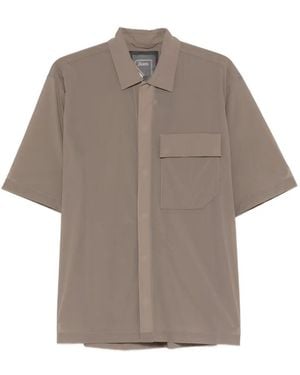 Herno Ripstop-Pattern Shirt - Grey