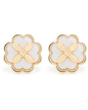 Kate Spade Heritage Bloom Stud Earrings - Natural