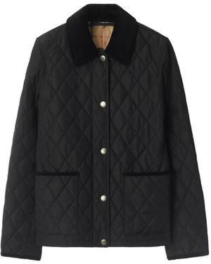 Burberry Black Gewatteerd Landjas - Zwart