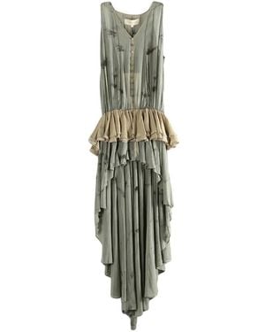 MUTEDANCE Layered Asymmetric Top - Green