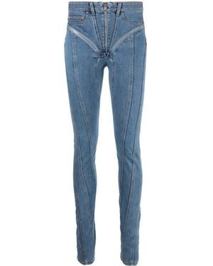 Mugler Vaqueros skinny Spiral - Azul