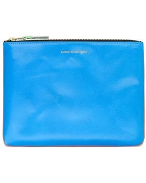 Comme des Garçons Zip-Closure Wallet - Blue