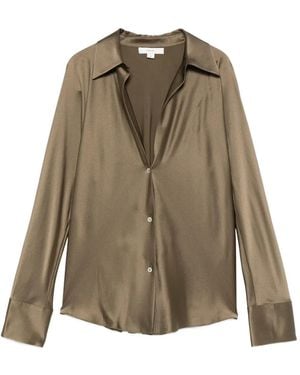 Vince Silk Shirt - Green