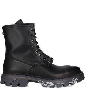 Premiata Brixton Lace-Up Boots - Black