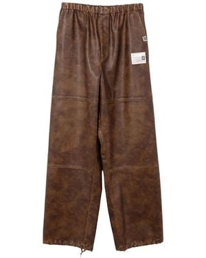 Maison Mihara Yasuhiro Panelled Trousers - Brown