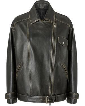 Pinko Leather Jacket - Black