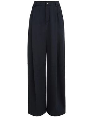 Brunello Cucinelli Cotton And Silk Interlock Track Trousers - Blue
