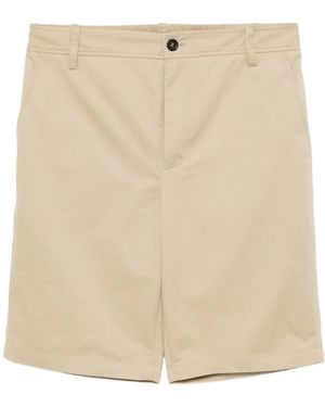 KARL LAGERFELD Logo-Embroidered Shorts - Natural