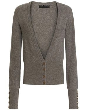 Dolce & Gabbana Cashmere Cardigan - Gray