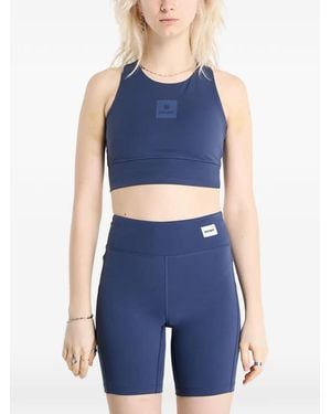 Saysky Motion Logo-Patch Sports Bra - Blue