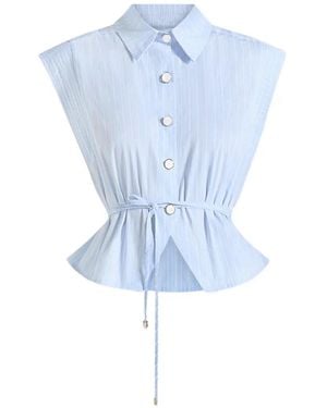 Manière De Voir Chemise Malia À Rayures - Blue